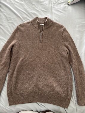 Sonoma Brown Half-Zip Sweater